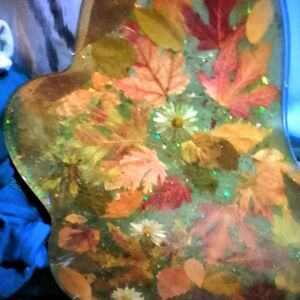 Autumn Leaf and Flower Resin Art